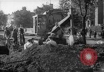 Image of steam shovel and heavy timbers at construction site London England United Kingdom, 1938, second 25 stock footage video 65675053800