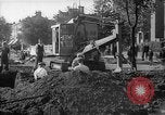 Image of steam shovel and heavy timbers at construction site London England United Kingdom, 1938, second 27 stock footage video 65675053800