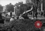 Image of steam shovel and heavy timbers at construction site London England United Kingdom, 1938, second 28 stock footage video 65675053800