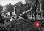 Image of steam shovel and heavy timbers at construction site London England United Kingdom, 1938, second 29 stock footage video 65675053800