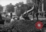 Image of steam shovel and heavy timbers at construction site London England United Kingdom, 1938, second 30 stock footage video 65675053800