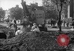 Image of steam shovel and heavy timbers at construction site London England United Kingdom, 1938, second 36 stock footage video 65675053800