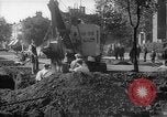 Image of steam shovel and heavy timbers at construction site London England United Kingdom, 1938, second 38 stock footage video 65675053800
