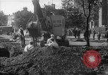 Image of steam shovel and heavy timbers at construction site London England United Kingdom, 1938, second 40 stock footage video 65675053800