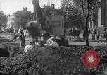 Image of steam shovel and heavy timbers at construction site London England United Kingdom, 1938, second 41 stock footage video 65675053800
