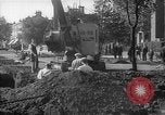 Image of steam shovel and heavy timbers at construction site London England United Kingdom, 1938, second 42 stock footage video 65675053800