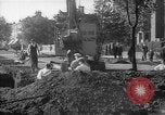 Image of steam shovel and heavy timbers at construction site London England United Kingdom, 1938, second 43 stock footage video 65675053800