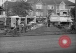 Image of steam shovel and heavy timbers at construction site London England United Kingdom, 1938, second 46 stock footage video 65675053800