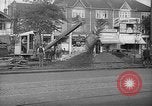 Image of steam shovel and heavy timbers at construction site London England United Kingdom, 1938, second 61 stock footage video 65675053800