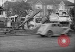 Image of steam shovel and heavy timbers at construction site London England United Kingdom, 1938, second 62 stock footage video 65675053800