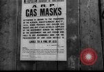 Image of gas masks London England United Kingdom, 1939, second 9 stock footage video 65675053823