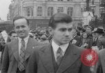 Image of Crowds gather near Parliament London England United Kingdom, 1939, second 19 stock footage video 65675053828