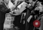 Image of Crowds gather near Parliament London England United Kingdom, 1939, second 52 stock footage video 65675053828
