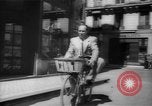 Image of basket of cycle United Kingdom, 1944, second 46 stock footage video 65675053876
