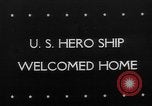 Image USS San Francisco après la bataille navale de Guadalcanal San Francisco California USA, 1942, de la seconde 1 séquences d'archives historiques vidéo 65675053954