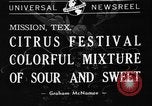 Standbild Citrus Festival Mission Texas USA, 1941, aus Sekunde 3 historischem Filmmaterial Videoclip 65675053963
