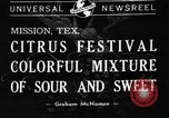 Standbild Citrus Festival Mission Texas USA, 1941, aus Sekunde 6 historischem Filmmaterial Videoclip 65675053963