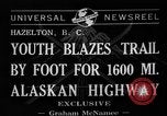 Image Planification de la route de l'Alaska Hazelton Canada, 1941, de la seconde 3 séquences d'archives historiques vidéo 65675053972