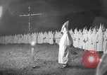 Image of Ku Klux Klan field induction ceremony Stone Mountain Georgia USA, 1935, second 39 stock footage video 65675054110