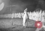 Image of Ku Klux Klan field induction ceremony Stone Mountain Georgia USA, 1935, second 40 stock footage video 65675054110