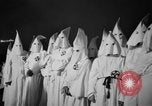 Image of Ku Klux Klan field induction ceremony Stone Mountain Georgia USA, 1935, second 52 stock footage video 65675054110