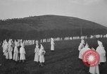 Image of KKK members ceremony Stone Mountain Georgia USA, 1935, second 4 stock footage video 65675054111