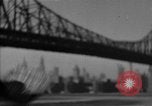 Image of Queensboro Bridge New York City USA, 1950, second 1 stock footage video 65675054173