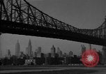 Image of Queensboro Bridge New York City USA, 1950, second 4 stock footage video 65675054173