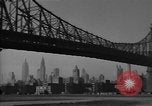Image of Queensboro Bridge New York City USA, 1950, second 7 stock footage video 65675054173