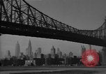 Image of Queensboro Bridge New York City USA, 1950, second 14 stock footage video 65675054173