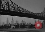 Image of Queensboro Bridge New York City USA, 1950, second 15 stock footage video 65675054173