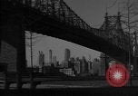Image of Queensboro Bridge New York City USA, 1950, second 30 stock footage video 65675054173