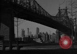Image of Queensboro Bridge New York City USA, 1950, second 34 stock footage video 65675054173
