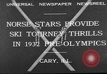 Standbild Frühe Skispringen Cary Illinois USA, 1932, aus Sekunde 1 historischem Filmmaterial Videoclip 65675054198