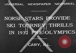 Standbild Frühe Skispringen Cary Illinois USA, 1932, aus Sekunde 3 historischem Filmmaterial Videoclip 65675054198