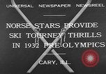Standbild Frühe Skispringen Cary Illinois USA, 1932, aus Sekunde 5 historischem Filmmaterial Videoclip 65675054198