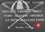 Image of Hialeah Park Miami Florida USA, 1932, second 4 stock footage video 65675054203