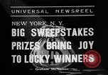 Image of sweepstakes New York City USA, 1938, second 20 stock footage video 65675054204