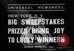 Image of sweepstakes New York City USA, 1938, second 22 stock footage video 65675054204
