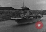 Image of USS Lexington heading into the Pacific in World War II Pacific Ocean, 1942, second 3 stock footage video 65675054241