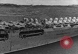 Image of USS Lexington heading into the Pacific in World War II Pacific Ocean, 1942, second 11 stock footage video 65675054241