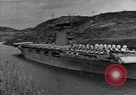 Image of USS Lexington heading into the Pacific in World War II Pacific Ocean, 1942, second 13 stock footage video 65675054241
