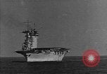 Image of USS Lexington heading into the Pacific in World War II Pacific Ocean, 1942, second 21 stock footage video 65675054241