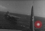 Image of USS Lexington (CV-2) attacked by Japanese airplanes Pacific Theater, 1942, second 19 stock footage video 65675054242