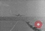 Image of USS Lexington (CV-2) attacked by Japanese airplanes Pacific Theater, 1942, second 34 stock footage video 65675054242