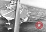 Image of USS Lexington (CV-2) attacked by Japanese airplanes Pacific Theater, 1942, second 35 stock footage video 65675054242