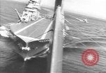 Image of USS Lexington (CV-2) attacked by Japanese airplanes Pacific Theater, 1942, second 36 stock footage video 65675054242