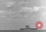 Image of USS Lexington (CV-2) attacked by Japanese airplanes Pacific Theater, 1942, second 54 stock footage video 65675054242