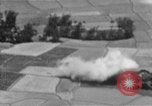 Image of U.S. Marine Corps UH-1E Huey gunship and  A-4 jet attack target Da Nang Vietnam, 1967, second 61 stock footage video 65675054269