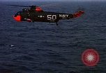Image of helicopter SH-3A Caribbean Sea, 1965, second 17 stock footage video 65675054302